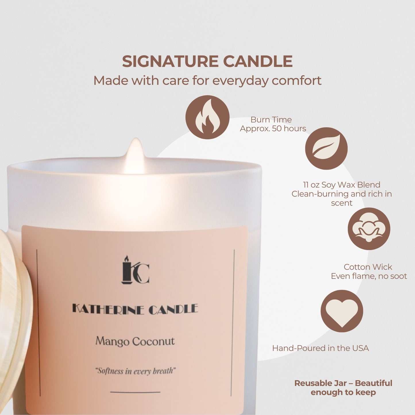 Mango Coconut Glow - KATHERINE CANDLE