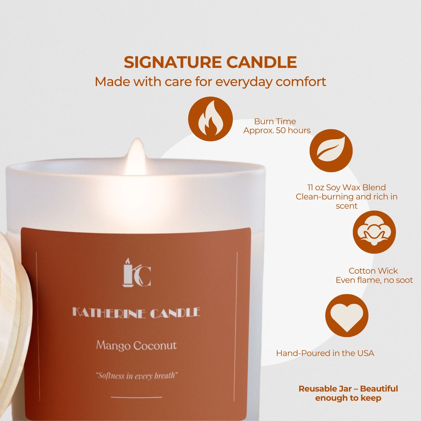 Mango Coconut Sunset - KATHERINE CANDLE