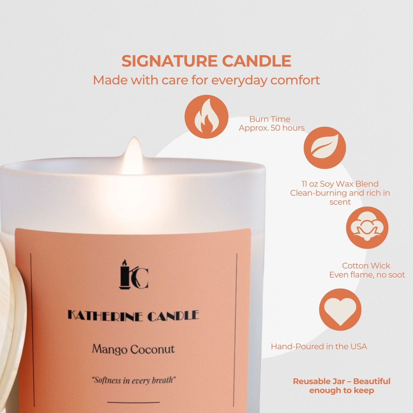 Mango Coconut Bliss - KATHERINE CANDLE