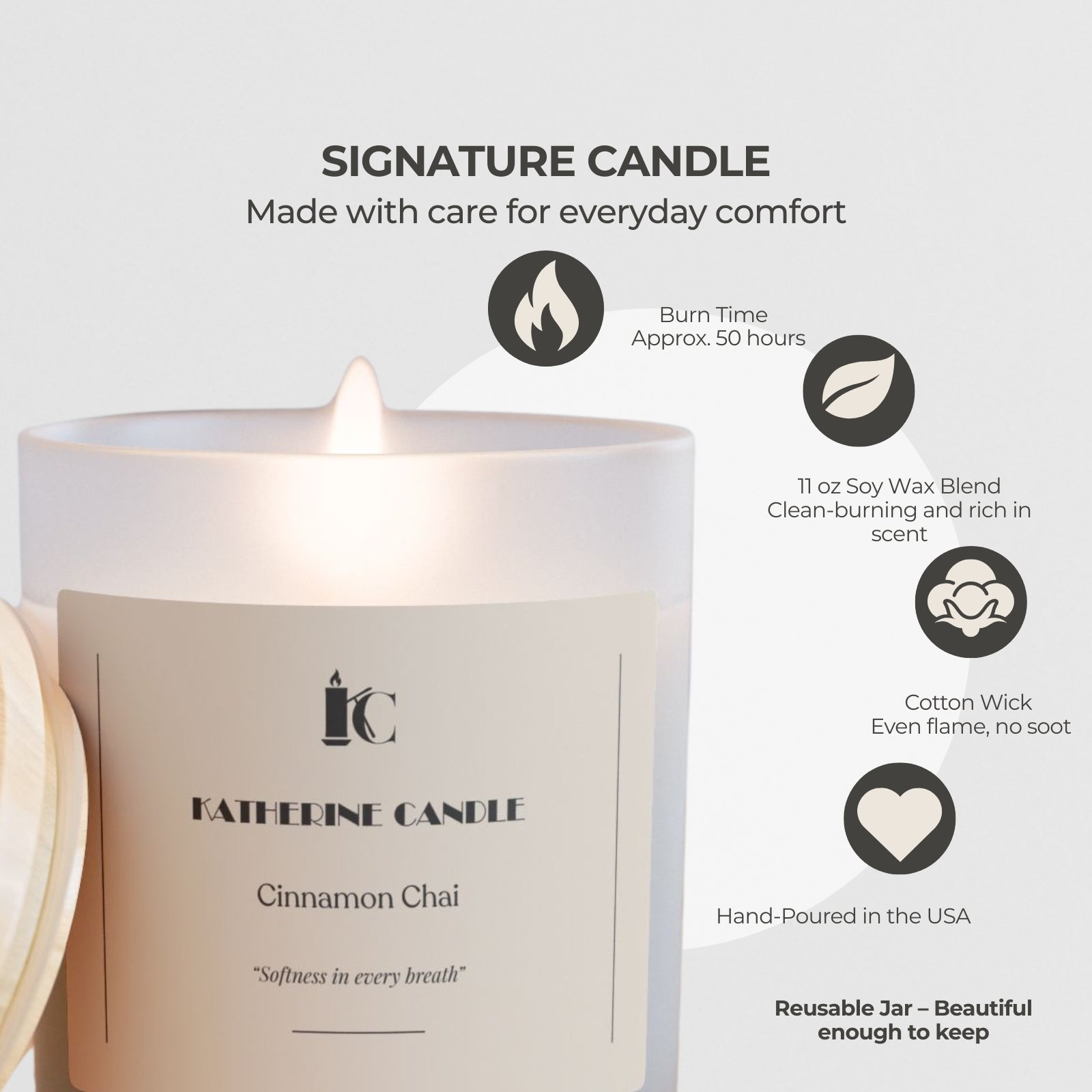 Cinnamon Chai Petal - KATHERINE CANDLE